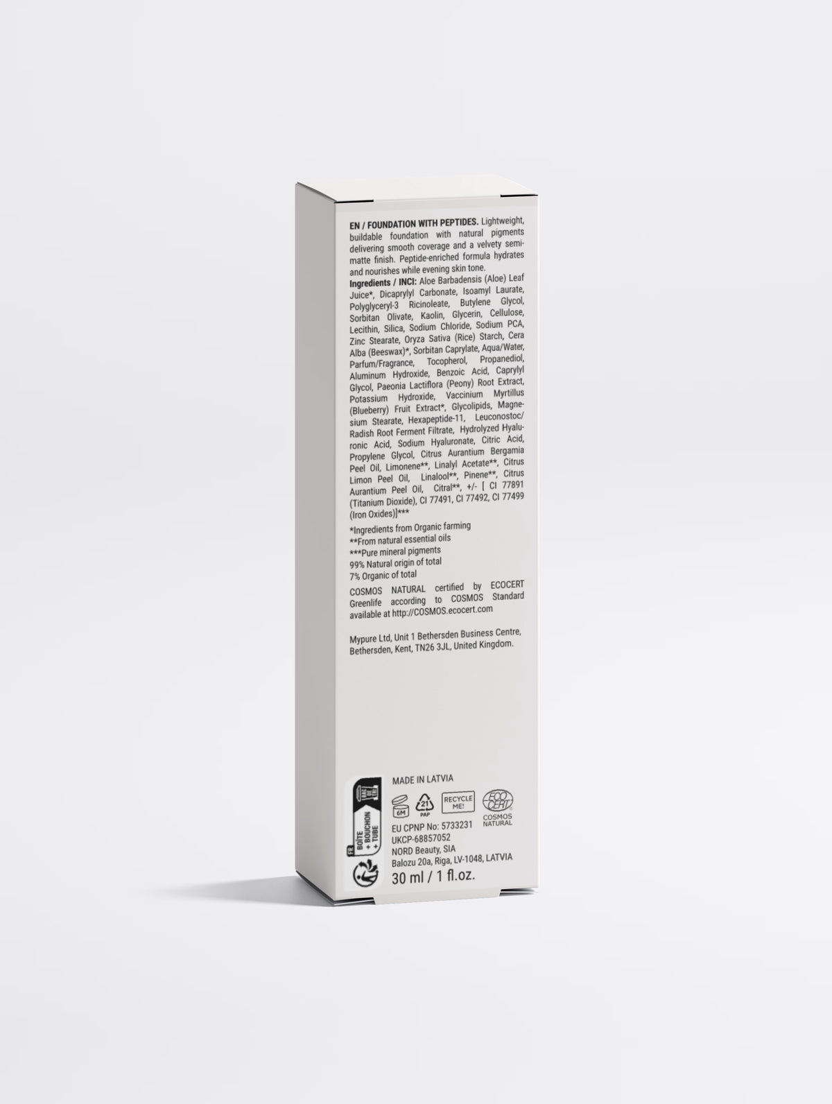 Foundation with Peptides,  25 Medium Warm